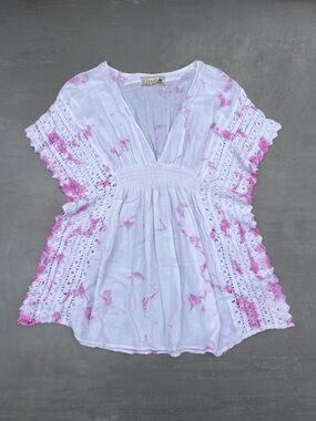 100% Peruvian Cotton Beach Cover Mini Dress